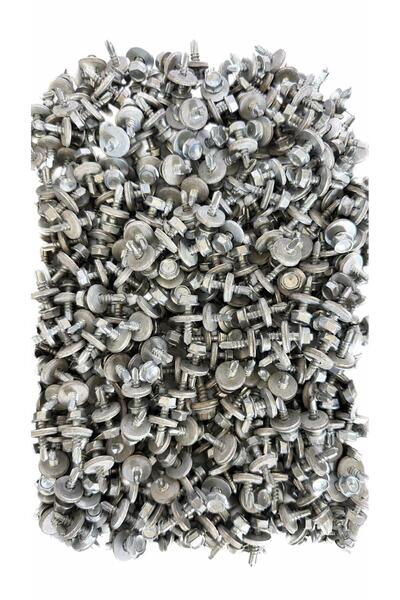 ERÇELİK TİCARET 700 Adet 4,8x19 mm Trapez Çatı Vidası Matkap Uçlu Vida Saç Vi...