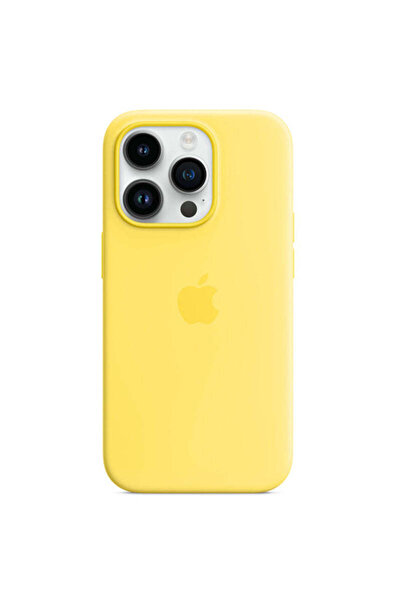 OEM Husă compatibilă cu iPhone 14 Pro, MagSafe/Magnetică, din silicon, Galben...