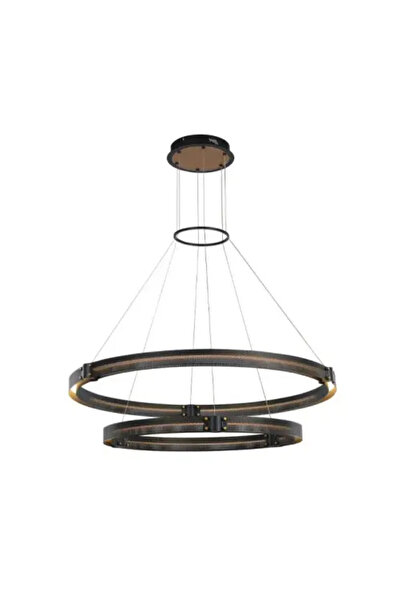 ٍSiera Light Admiral Ring Chandelier Two-Tier White and Black MD 19030068-2 A