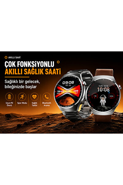 KALOBEE Watch Sk38 Kordon Hediyeli 45mm Akıllı Saat Iphone Ve Android Tüm Telefonlara Uyumlu