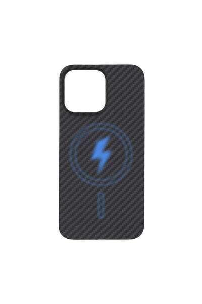 OEM Калъф с ринг, съвместим с iPhone 13 Pro Max, MagSafe/магнитен, карбонов, ...