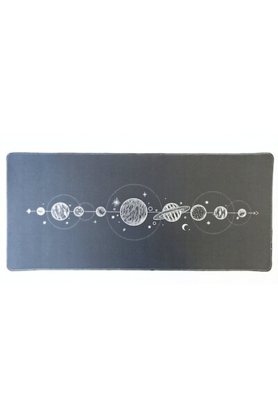 OEM Solar System Gaming Mousepad 90x40 cm, 4mm thickness, colorful design, re...