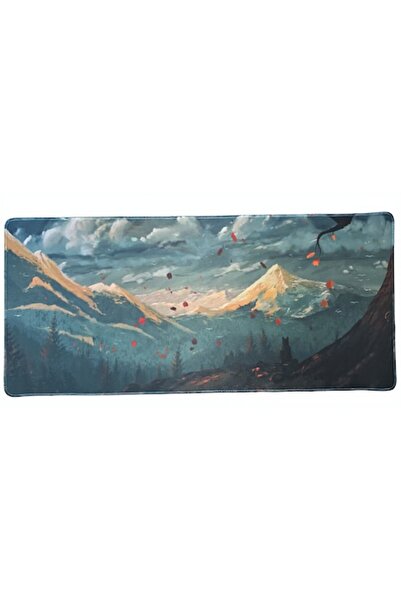 OEM Mousepad Mountain Windy Weather gaming 90x40 cm, 4mm thickness, colorful ...
