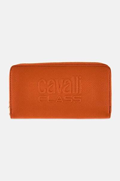 Cavalli Class Women Brand Logo Wallet, Brown