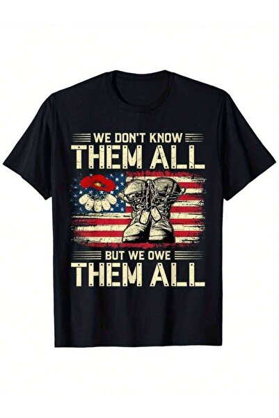 9JY تي شيرت We Owe Them All Patriotic Veterans Memorial Day 4Th July، تي شيرت...