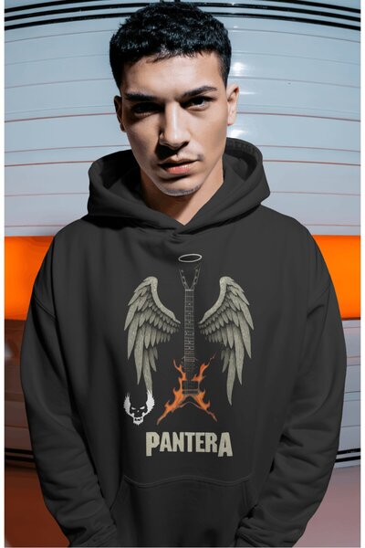 SEVBANO Pantera rok metal muzički bend, unisex oversize premium hoodie sa zad...