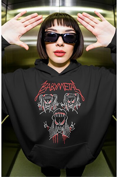 SEVBANO Baby Metal Rock Metal Muzika Benda Unisex Oversize Premium Hoodie sa ...