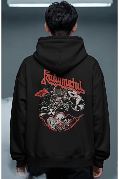 SEVBANO Baby Metal Rock Metal Music Band Back Printed Unisex Oversize Premium...