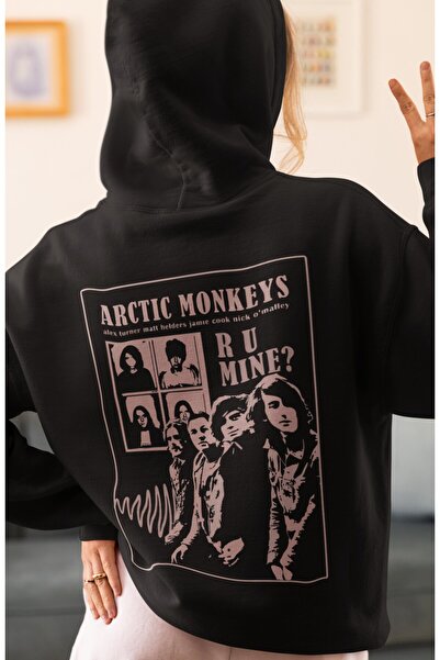 SEVBANO Arctic Monkeys Music Group Back Printed Unisex Oversize Combed Cotton...
