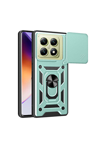 Techsuit Case for Xiaomi 14T, CamShield Series, blue - green