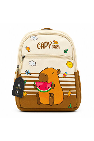 Sentor Capybara Primary School Bag Brown 319274