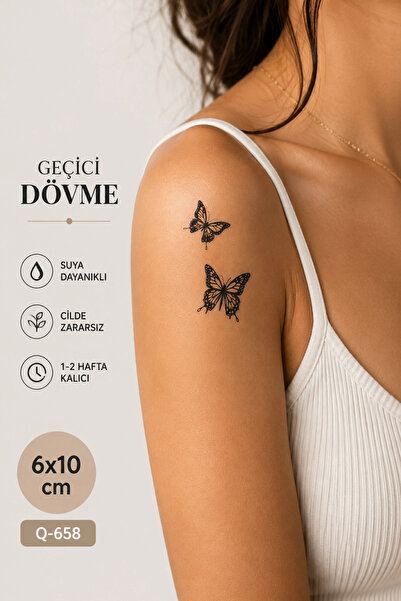 Barly Kelebek Mini Geçici Dövme Tattoo