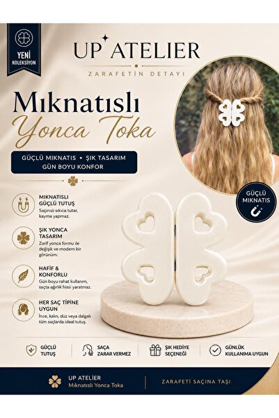 Up Atelier Magnet Bone Clover Buckle 6cm
