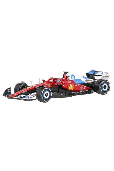 BBURAGO Sigilat- Ferrari SF-25 Charles Leclerc No.16 Miami GP 2025 Rosu Alb A...