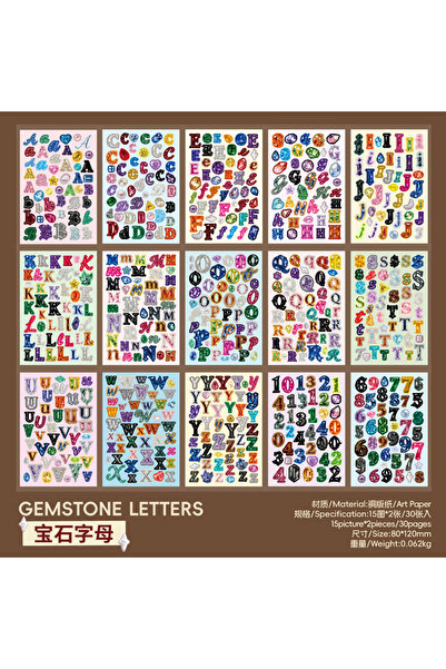 Choice S32274-2 Mr.Paper 1000+ Sticker Book, Alphabet Collage Series Classic ...