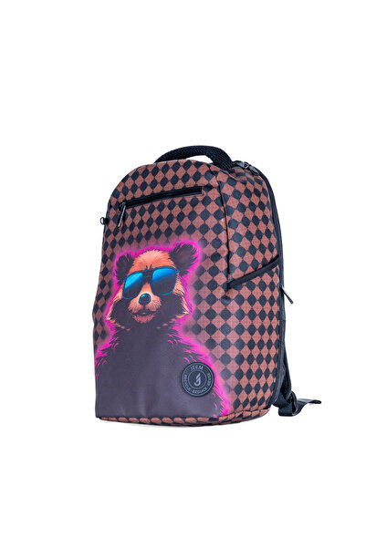 JEEM Bear Neon Vista Premium Printed Backpack