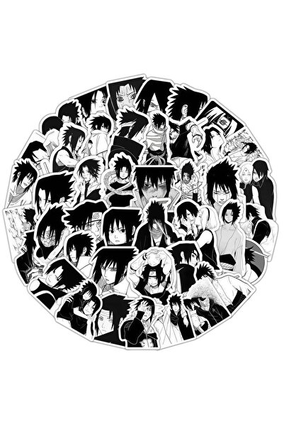 Choice Bandai PURPLE 60Pcs Uchiha Sasuke Black White Manga Sticker Pack, Naru...