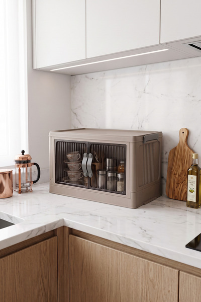Kitchen Life Tekli İstiflenebilir Portatif Katlanabilir Çok Amaçlı Organizer ...
