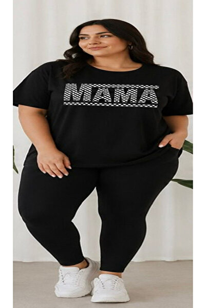 3S MODA تي شيرت نسائي كبير الحجم بطباعة رقمية من Basic Mama
