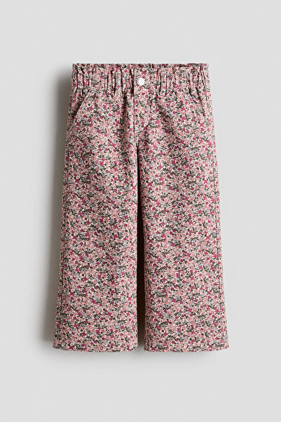 H&M Wide Leg Kese Kağıdı Belli Kot Pantolon