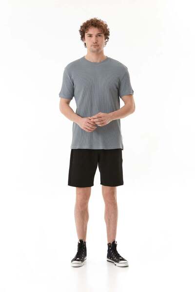 Fulla Moda Honeycomb Fabric Tie Waist Pocket Shorts