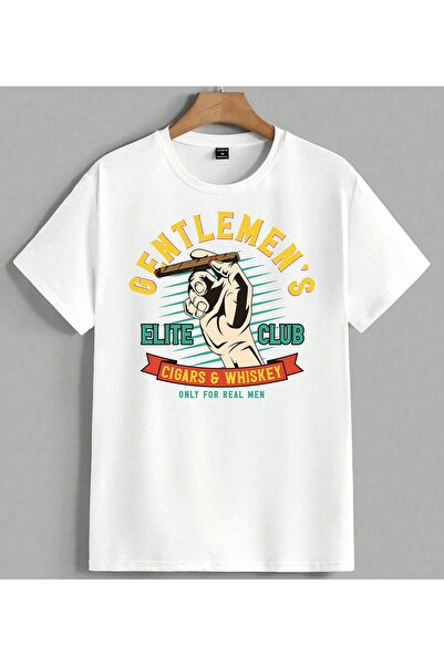 ELFERA Gentleman Smoking Elite Club T-shirt majica sa printom, unisex, velika...