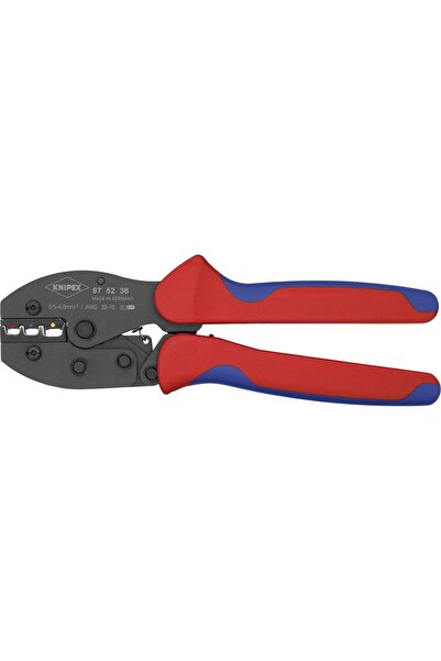 Knipex Tools Burnished PreciForce Crimping Pliers, 220 mm, 97 52 36, 1 Piece