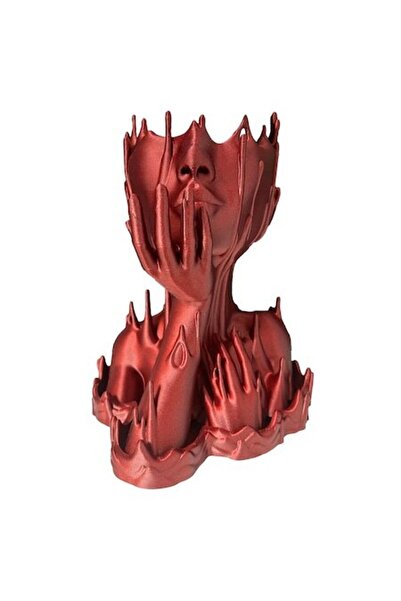 OEM Vază MaCherrie, Roșu Galaxie, Imprimată 3D, H 25cm