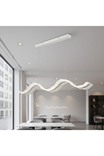Alessandro DESIGN Lustra LED cu Telecomanda, Suspendata AMI 63W, Liniara, Lum...