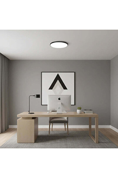 OEM Plafoniera LED SOLIS 37cm 32W Lumina Neutra Negru