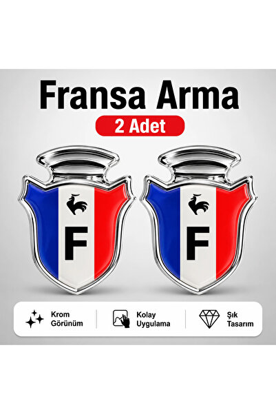 şimika tuning tuningmarketim France Chia Krom Car Emblem – 5 × 3.5 cm