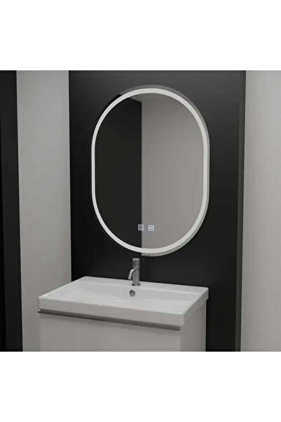 Alista Home Oglindă ovală LED, 60x80cm, Velara Touch, Sistem anti-aburire, Re...