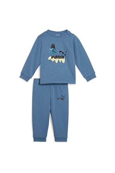 Puma Tepláková souprava X Trolls Minicat Crew Jogger Tr, modrá, dětská