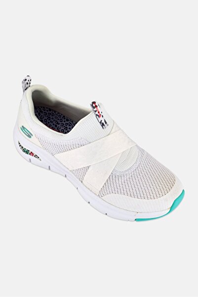 SKECHERS Women Modern Rhythm Slip On Walking Shoes, White