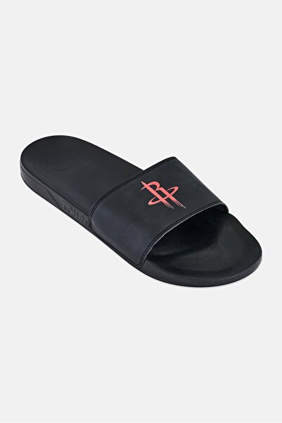 iSlide Men Houston Rockets Primary Logo Slip On Slides, Black