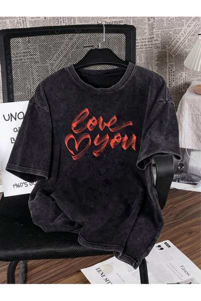 Pink Sky Unisex Oversize Vintage Washed Street Style Μόδα του δρόμου Βαμβακερ...