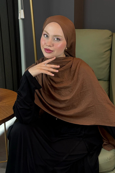 Madame Polo Rami Shawl - Brownie