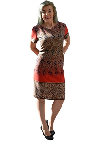OEM Rochie moderna, disponibila in marimi mari si nuante de rosu, maro