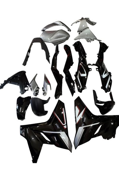 CF Moto 250 Sr Kaporta Seti Velocity Gri Stickerli