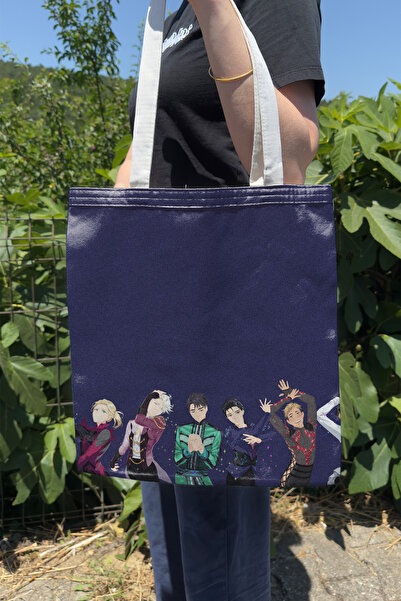ZipZap Yuri on Ice V1 Summer Winter Double-Sided Canvas Print Tote Bag Anime Bag