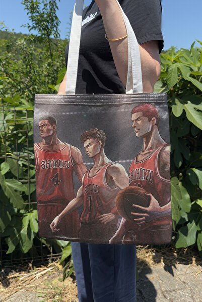 ZipZap Slam Dunk V1 Summer Winter Double-Sided Canvas Print Tote Bag Anime Bag