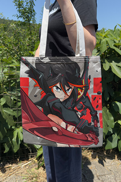 ZipZap Kill La Kill V1 Summer Winter Double Sided Canvas Print Tote Bag Anime...