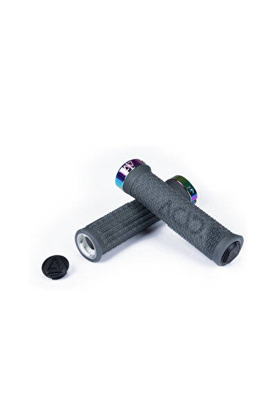 ACID ICON PRO Manșoane Ghidon Bicicletă – Negru Translucid/Oilslick