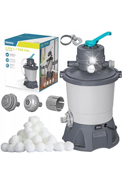 BESTWAY Pompă de piscină, 58515, 3596 l/h, cu 500 g bile filtrante