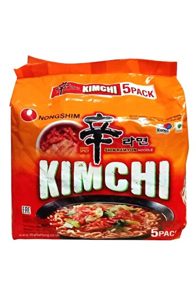 nongshim Кимчи Рамен, микс от подправки, 5 броя (5*120гр)