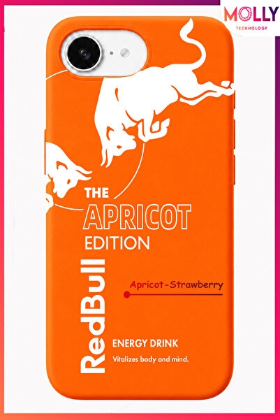 Molly iPhone 16E İçin Turuncu The Apricot Edition Desenli İçi Kadife Silikon ...