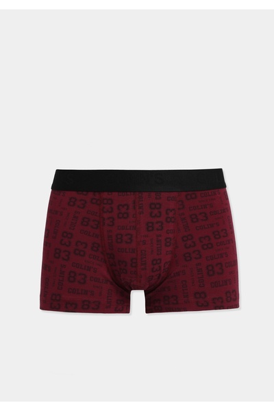 Colin's Ανδρικά μποξεράκια Trunk Fit με στάμπα σε μπορντό χρώμα