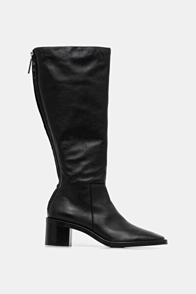 Calvin Klein Ck Hw0hw02812 Block Heel Knee Lth Kadın Bot