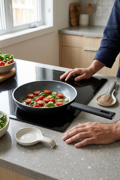 Cooker Cliff 26 cm Ceramic Coated Pan Black Ckr4645