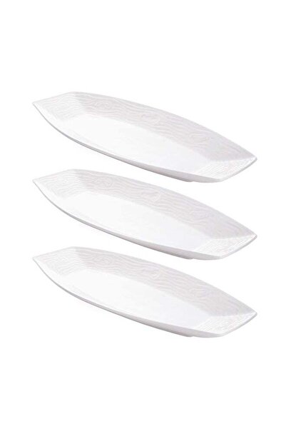 Dove 3-Piece Serving Dish White 20inch